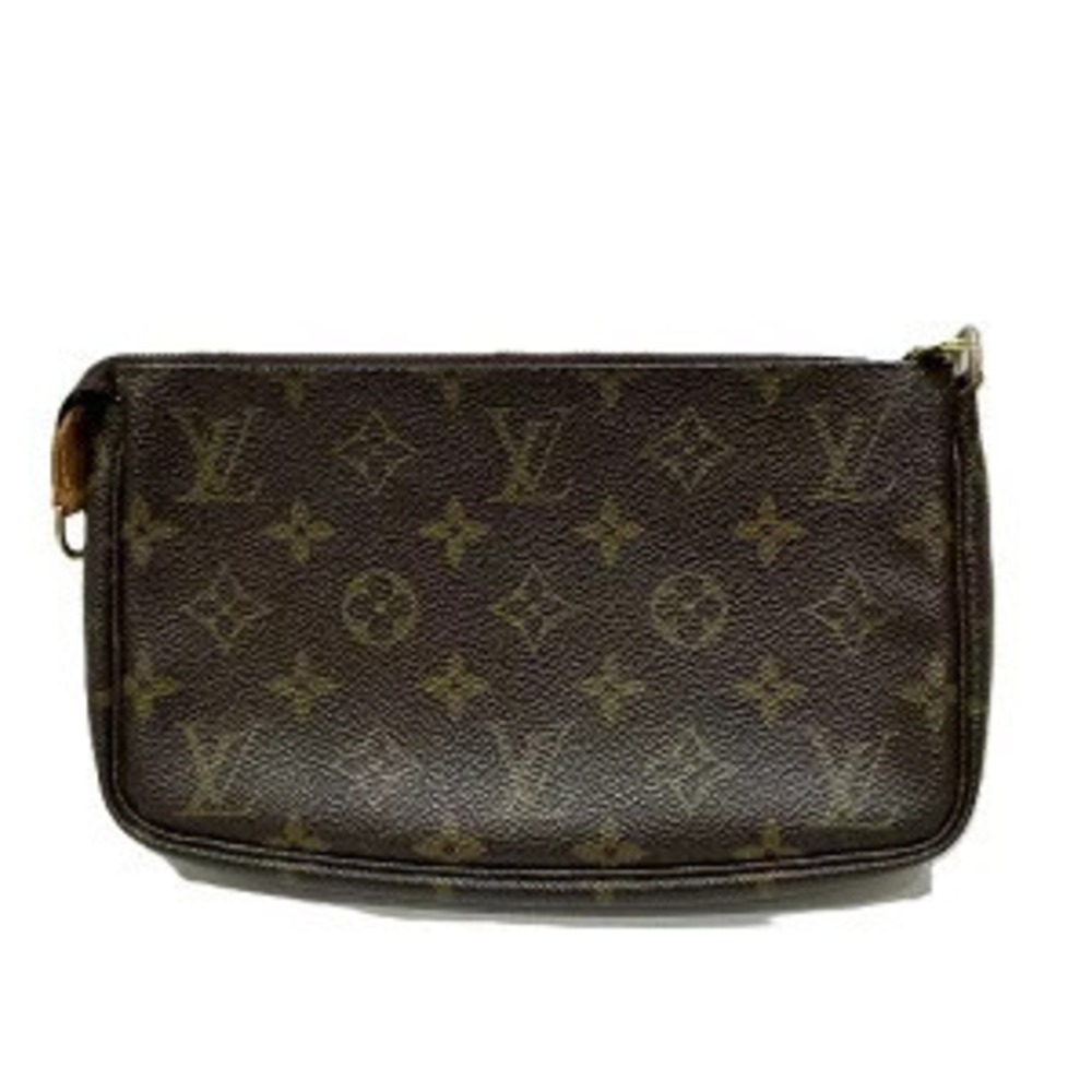 Louis Vuitton Accessoires Pouch Bag Monogram Pochette Shoulder Clutch Brown